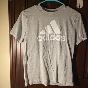 Light Grey Adidas Short Sleeve Top